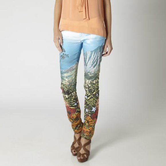 MOTHER Looker Skinny Ankle Crop Jeans Paradise 26 - Picture 2 of 16